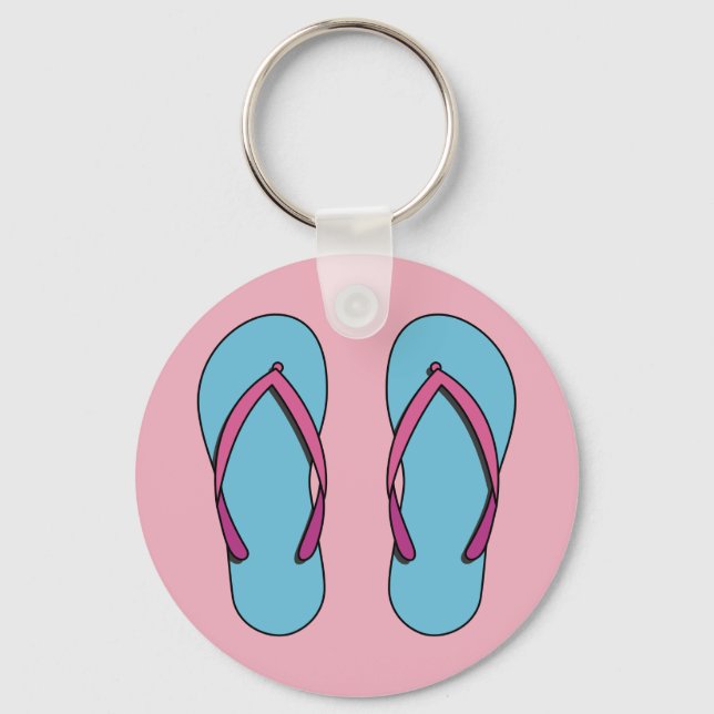 Beach Flinflip flops Nyckelring (Framsida)