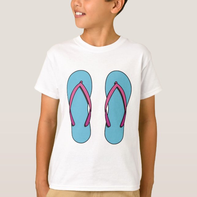 Beach Flinflip flops T Shirt (Framsida)