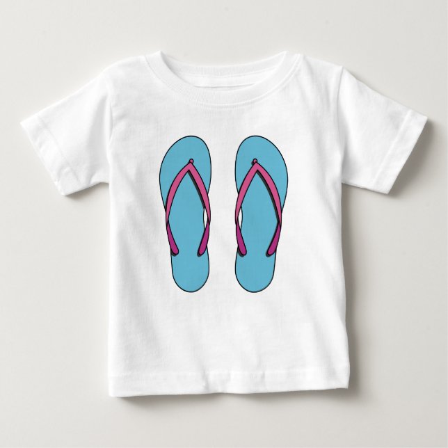 Beach Flinflip flops T Shirt (Framsida)