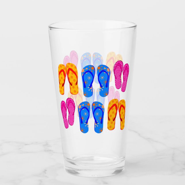Beach Flinflip flops Thongs Sandals Ocean Seaside Glaskopp (Framsida)