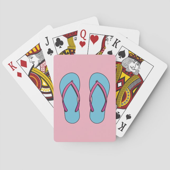Beach Flip Flops Casinokort (Baksidan)