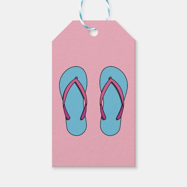Beach Flip Flops Presentetikett (Framsidan)