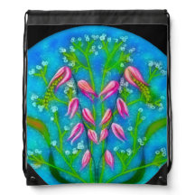 Beach Flowers Acrylic Painting