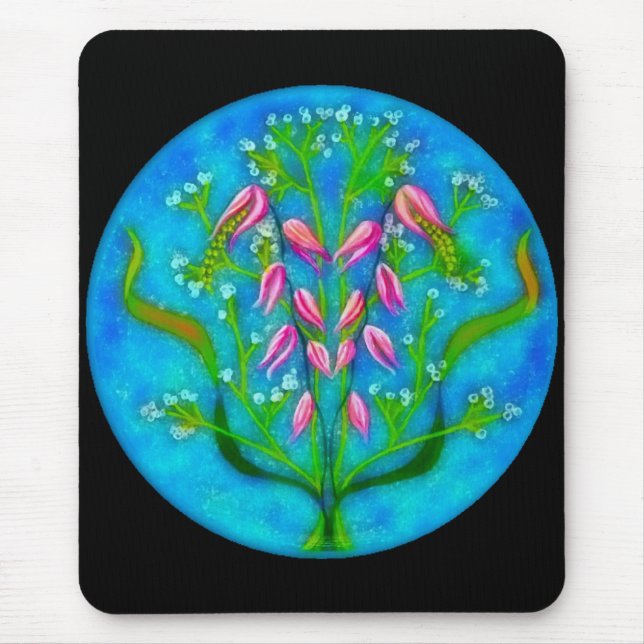 Beach Flowers Acrylic Painting Musmatta (Framsidan)