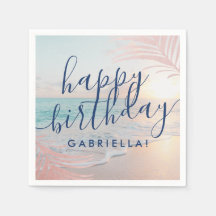 Beach Födelsedagsfest Personlig Cocktail