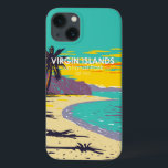 Beach för Jungfruöarna Nationalparken Trunk Bay<br><div class="desc">Virgin Islands vektorteckningsdesign. Parken upptar större delen av Jungfruöarna,  Johannes,  som är en av Jungfruöarna.</div>