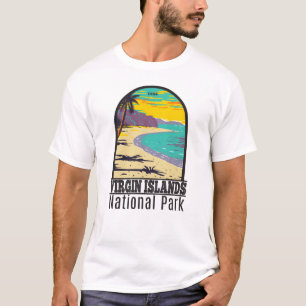 Beach för Jungfruöarna Nationalparken Trunk Bay T Shirt