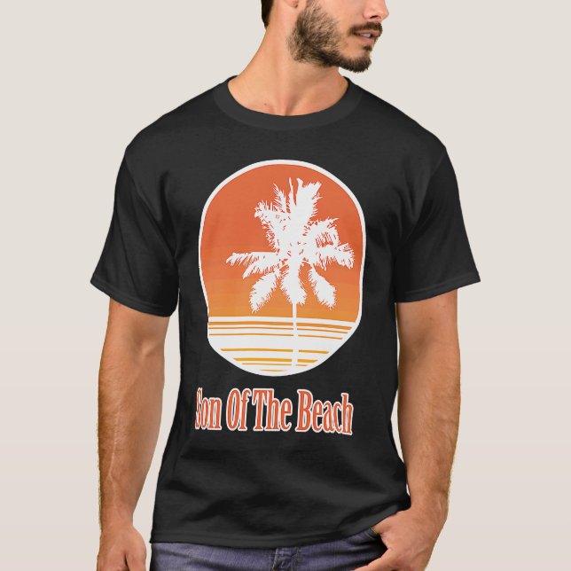 Beach för manar Son till Beach Handflatan Beach Ho T Shirt (Framsida)