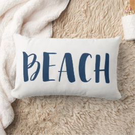 Beach för marinblå sjömil Rand Lumbarkudde