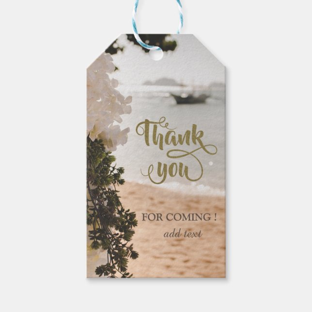 Beach för segelbåtar presentetikett (Framsidan)