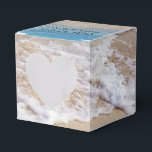 Beach för tropiska oceanen bröllop presentaskar<br><div class="desc">Turkos oceanstrand och tropisk strand med frisk surfa för temat tropiska bröllop</div>