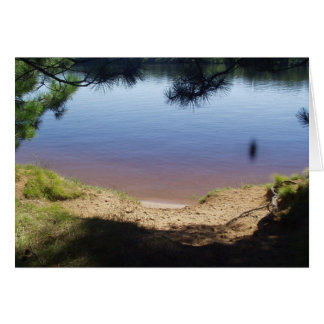 Beach för två hälsningskort