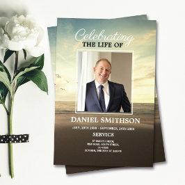 Beach Funeral Service Program Firande of Life