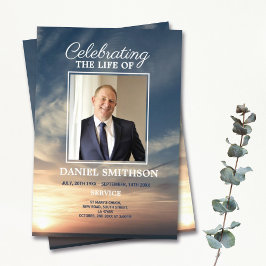 Beach Funeral Service Program Firande of Life
