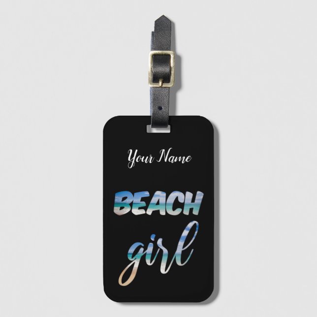 Beach Girl Bagagebricka (Framsida vertikal)