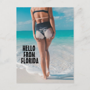 BEACH GIRL BIKINI FLORIDA POSTCARDS VYKORT