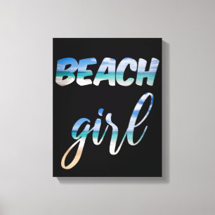 Beach Girl Canvastryck