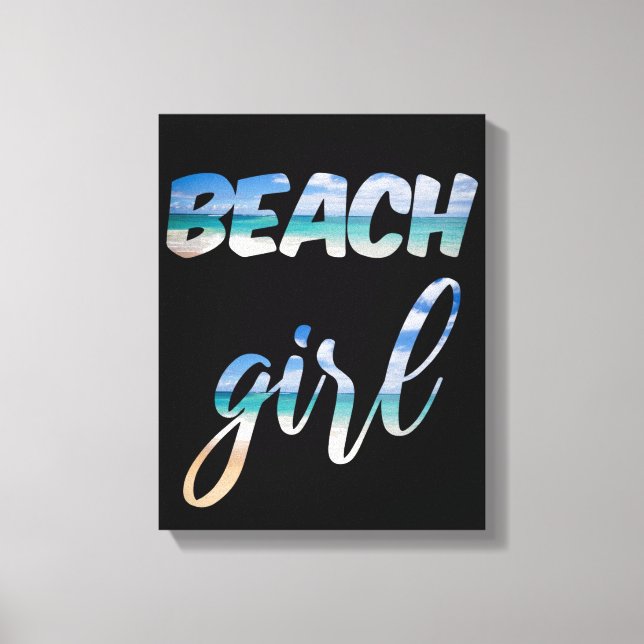 Beach Girl Canvastryck (Framsida)