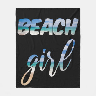 Beach Girl Fleecefilt