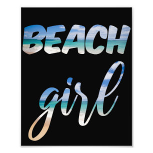 Beach Girl Fototryck