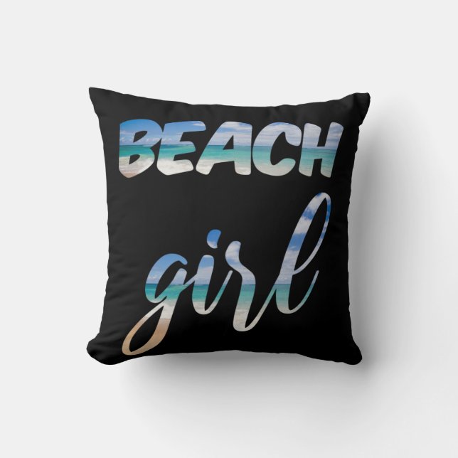 Beach Girl Kudde (Framsida)