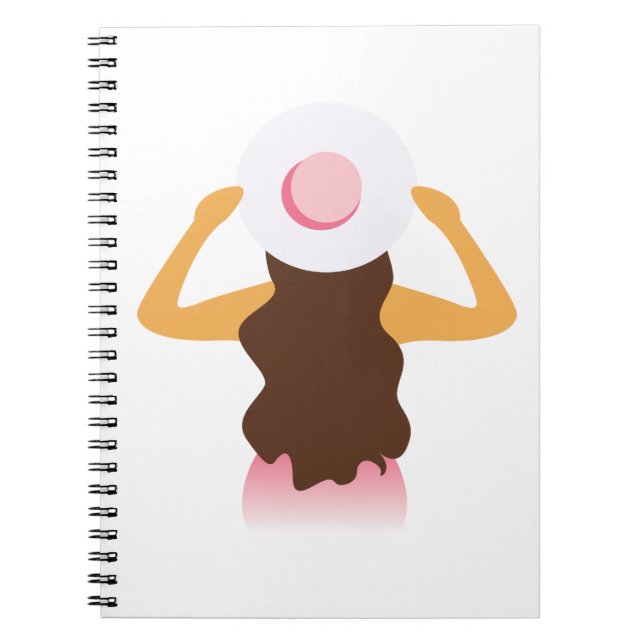 Beach Girl Notebook Anteckningsbok (Framsidan)