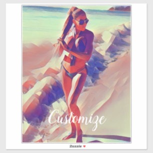 Beach Girl Thunder_Cove Klistermärken
