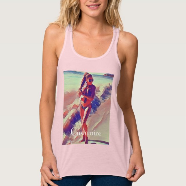 Beach Girl Thunder_Cove Linne Med Racerback (Framsida)
