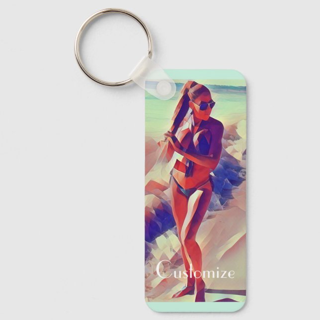 Beach Girl Thunder_Cove Nyckelring (Framsida)