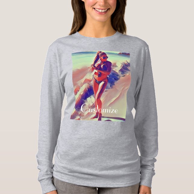 Beach Girl Thunder_Cove T Shirt (Framsida)