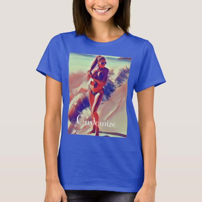 Beach Girl Thunder_Cove T Shirt (Framsida)