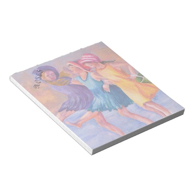 BEACH GIRLFRIENDS ANPASSADE NOTE PAD ANTECKNINGSBLOCK (Vinklad)