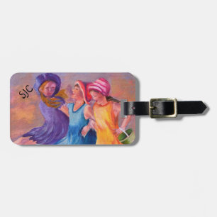 BEACH GIRLFRIENDS PERSONLIG LUGGAGE TAG BAGAGEBRICKA