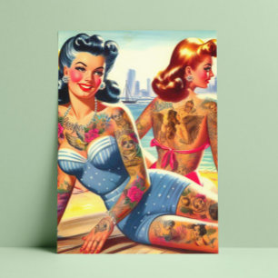 Beach Girls Vykort