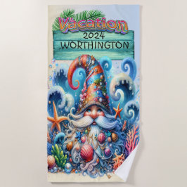 Beach Gnome Beach Towel