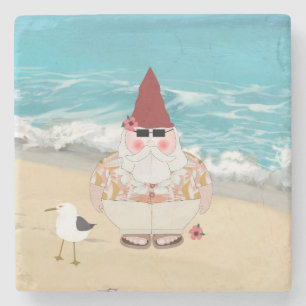 Beach Gnome Stone Underlägg