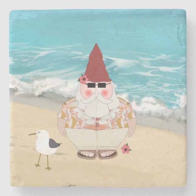 Beach Gnome Stone Underlägg (Framsidan)