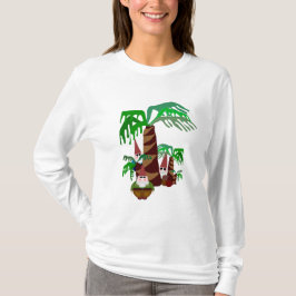 Beach Gnomes Women's Långärmad Tshirt Tee Shirt