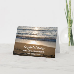 Beach Godmor Bröllopsdag Grattiss Kort