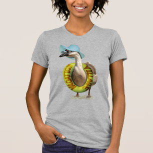 Beach Goose med Summer Hat T Shirt