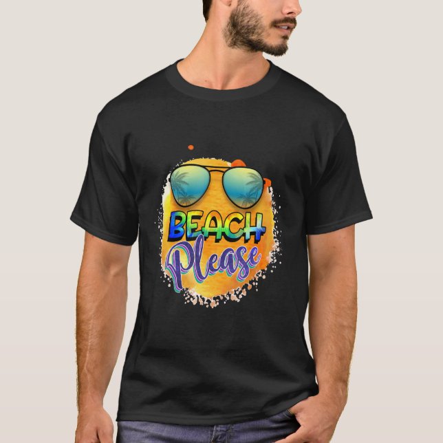 Beach, grafiskt tema t shirt (Framsida)