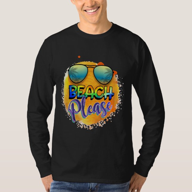 Beach, grafiskt tema t shirt (Framsida)
