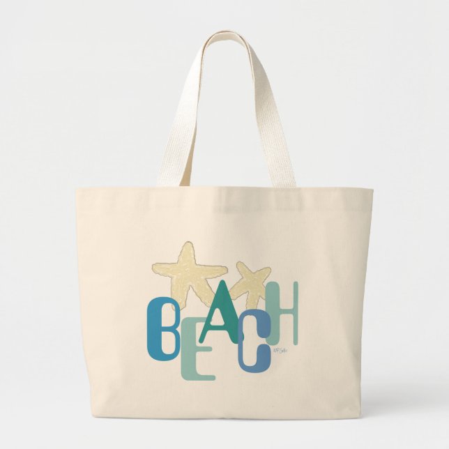 Beach Graphics Bag Jumbo Tygkasse (Framsidan)