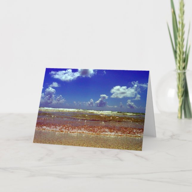 ~Beach~ GREETING CARD, ANPASSAT DET! Kort (Framsida)