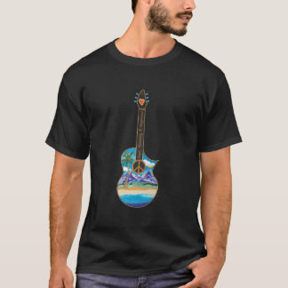Beach Guitar T Shirt