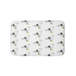 Beach Gull Fiskmås New York City Pigeon Bird Badrumsmatta