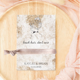 Beach Hair Bridesmaid Scrunchie Holder Tilläggskort