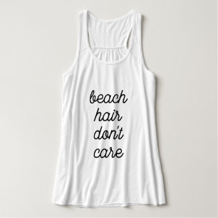Beach Hair bryr sig inte Linne Med Racerback