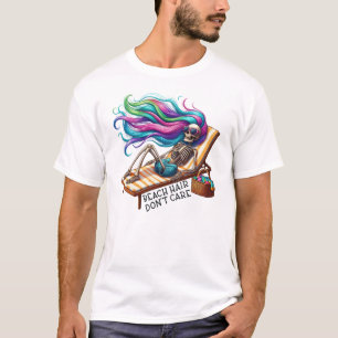 Beach Hair bryr sig inte - Skeleton T Shirt