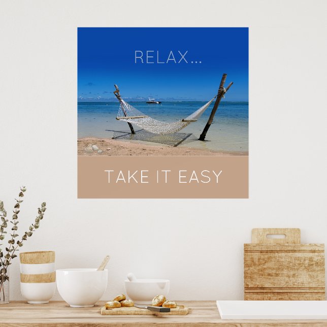 Beach Hammock Poster (Kök)